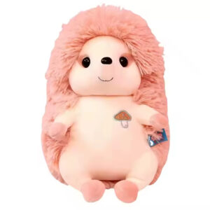 Soft Plush Cartoon Pink Hedgehog Doll for Kids