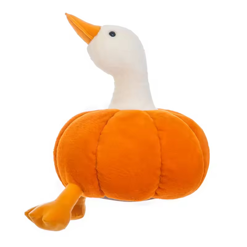 Super Soft Short Plush Toys Pumpkin Duck